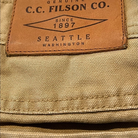 CC Filson Utility Canvas Pants Tan 34x32 - Picture 9 of 13